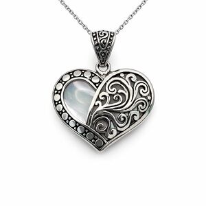 S925 Mother of Pearl Heart Pendant